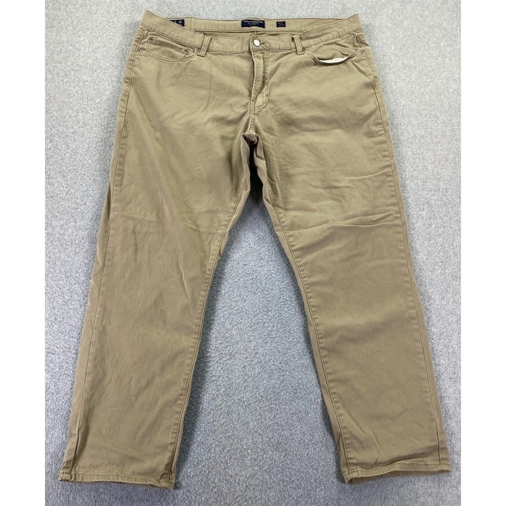 Lucky Brand 410 Athletic Slim Men's Size 40x30 Khaki Straight Leg Stretch Preppy